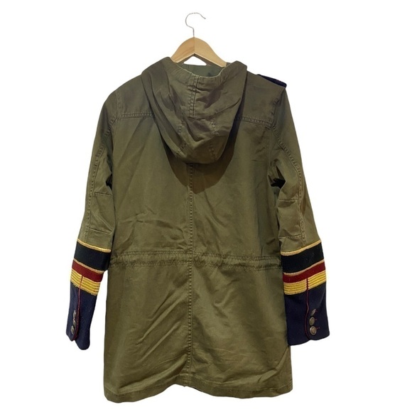 Blank NYC lined and hooded army green jacket with cuff & shoulder detail… - Picture 6 of 6